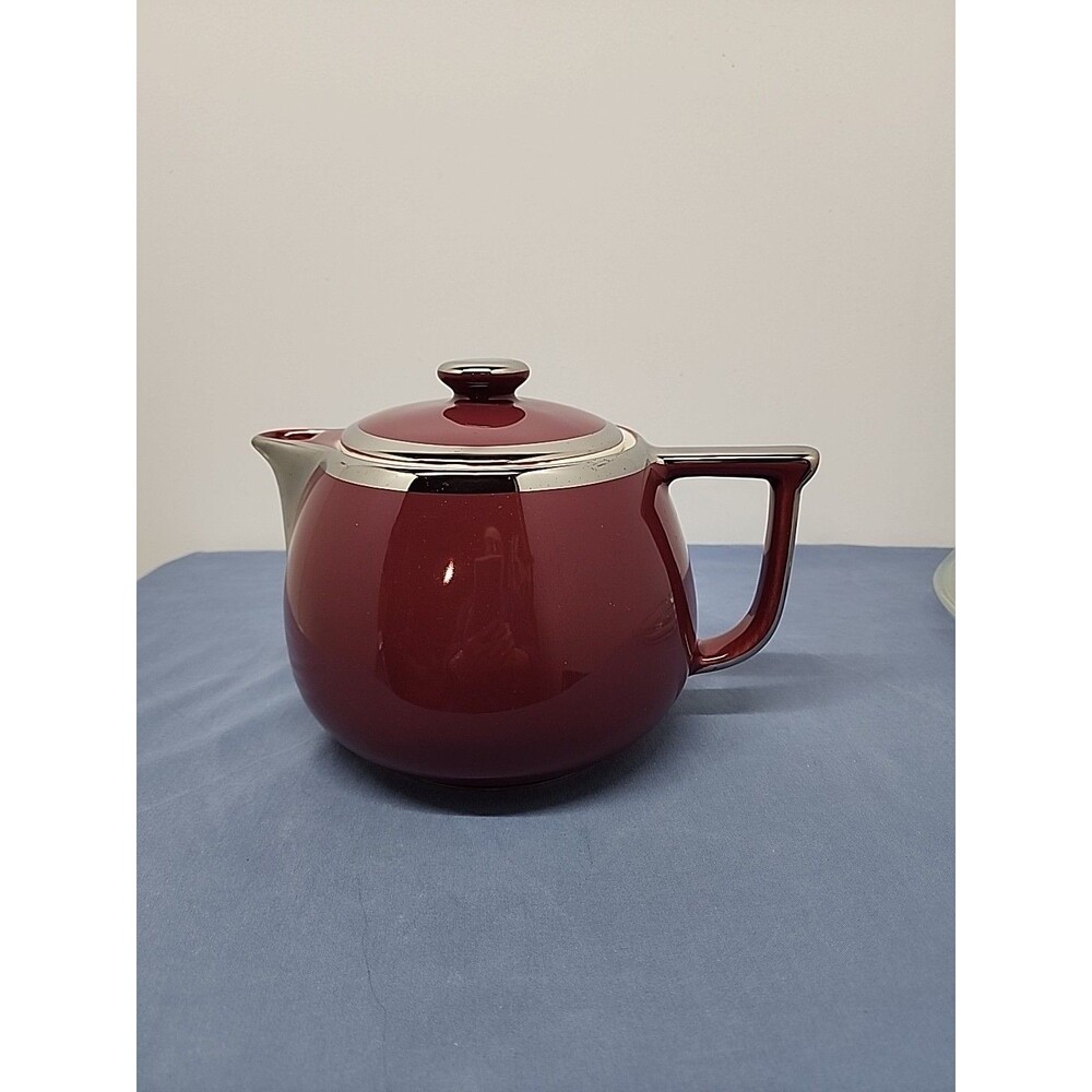 Halls Superior Kitchenware Big Boy Teapot/Coffee Pot with Lid Pre 1960 EUC